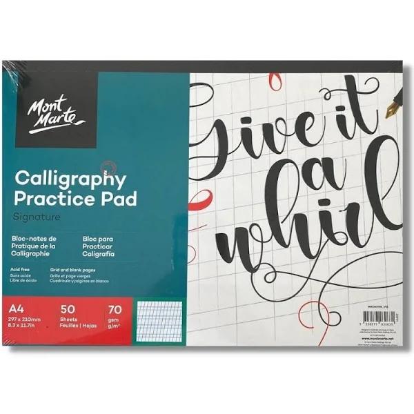 Mont Marte Calligraphy Workbook A4 50 Sheet