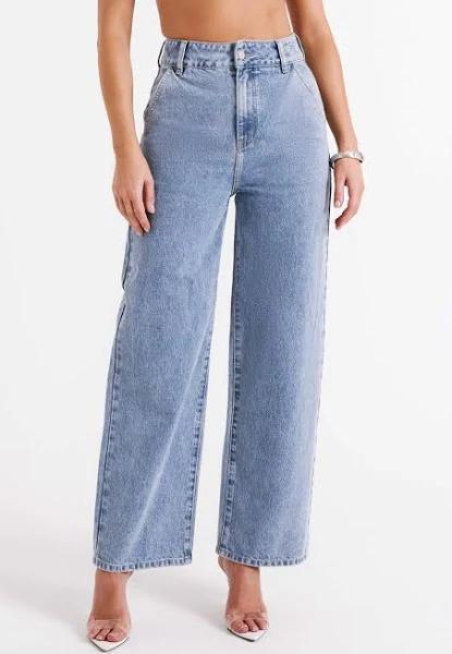 Roxy Wide Leg High Waist Denim Jeans | Vintage Blue