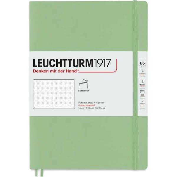 Leuchtturm1917 - Notebook - Softcover - B5 - Sage, Dotted