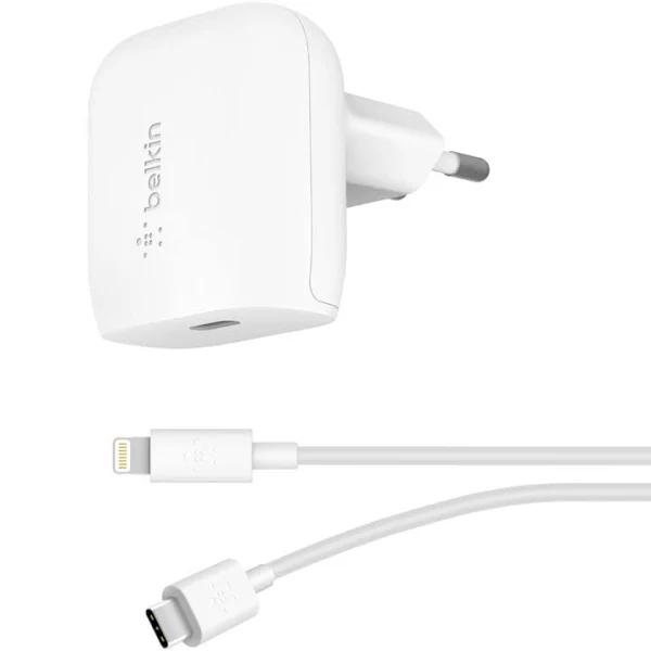 Belkin 18W USB-C Wall Charger + Lightning Cable