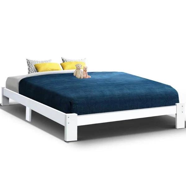 Artiss Bed Frame King Size Wooden Bed Base Timber Foundation Mattress Platform