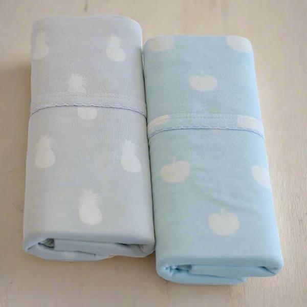 Bubba Blue Bubba Nordic Sorbet 2PK Jersey Wrap - Apple/Pineapple in Blue/Grey