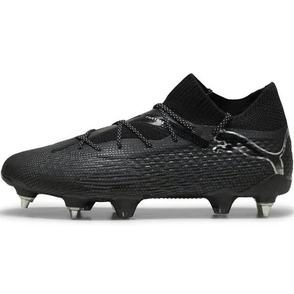 Future 7 Ultimate Mxsg Unisex Football Boots in Black/Silver, Size 5, Textile by Puma