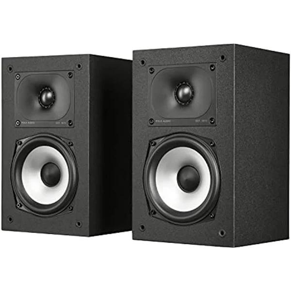 Polk Audio MXT15BK Monitor Bookshelf Speaker Pair - Black