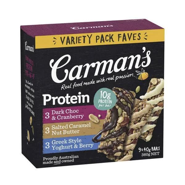 Carman's Protein Bars Variety 9 Pack