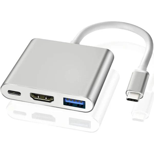 Type C to USB-C HDMI USB 3.0 Adapter Converter Cable 3 in 1 Hub For Macbook