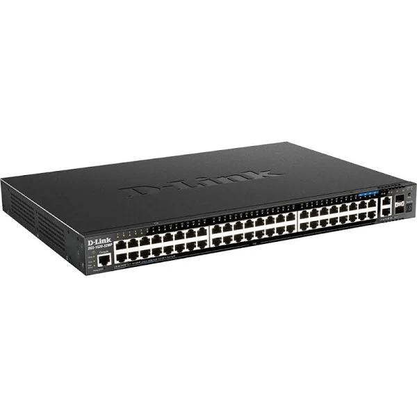 D-Link DGS-1520-52MP - 52-Port Gigabit Smart Managed Stackable PoE+ Switch