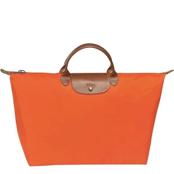 Longchamp Women's Travel Bag Le Pliage Original Large, Orange