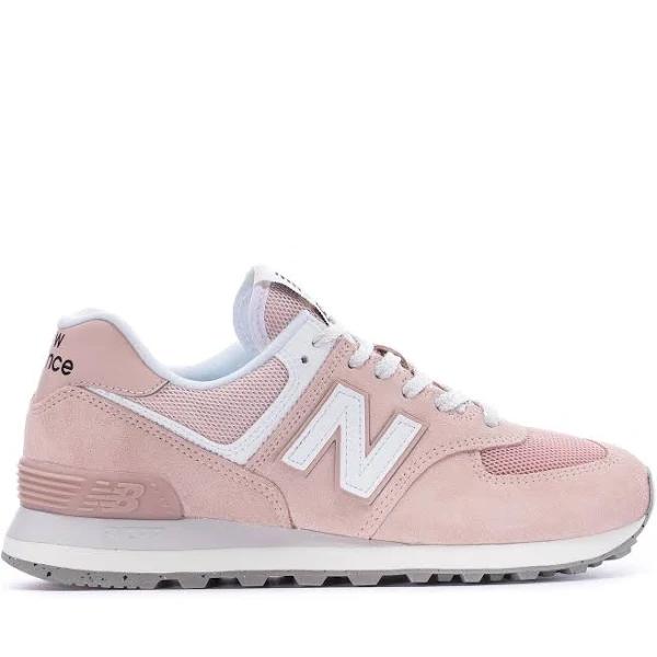 New Balance Unisex 574 Pink/White - Size 5.5