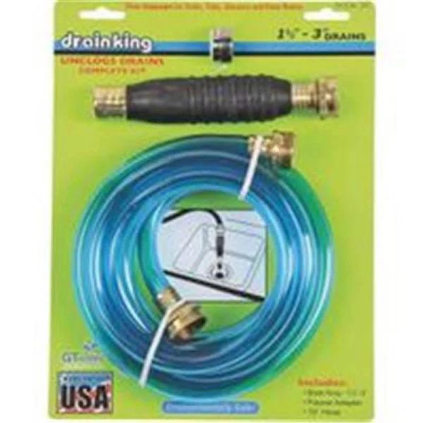 Drain King 340 All in One Easy to Use Drain Unclogging Kit, 1.5 to 3 I