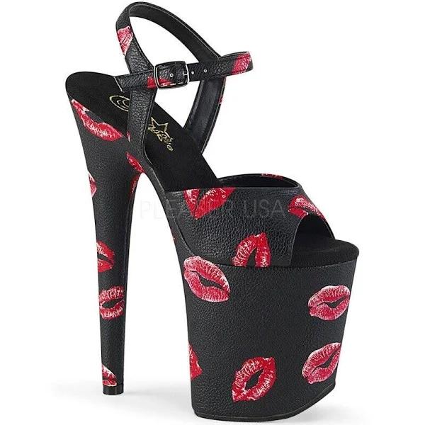 FLAMINGO-809KISSES - Blk Faux Leather/Blk Faux Leather 8