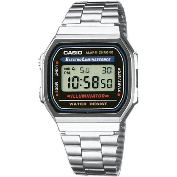 Casio A-168wa1w Watch Silver