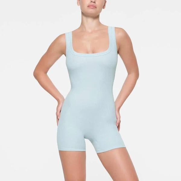 SKIMS Onesie (Bodysuit) | Opal | Blue | Cotton Rib | 2XL | 2X-Large | Women's