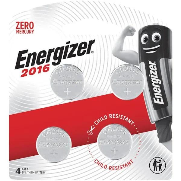 Energizer Lithium 2016 Battery 4 Pack