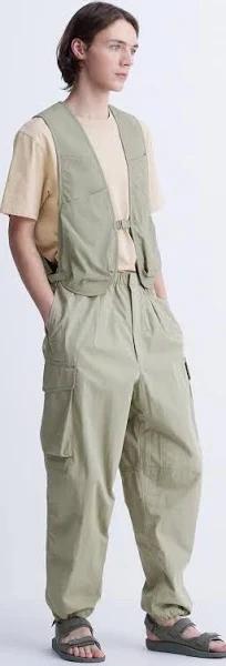 Uniqlo U Wide Fit Parachute Cargo Pants - Khaki Size XS