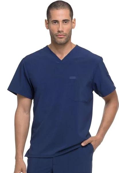 Dickies EDS Essentials Men's V-Neck Scrub Top - L - Navy