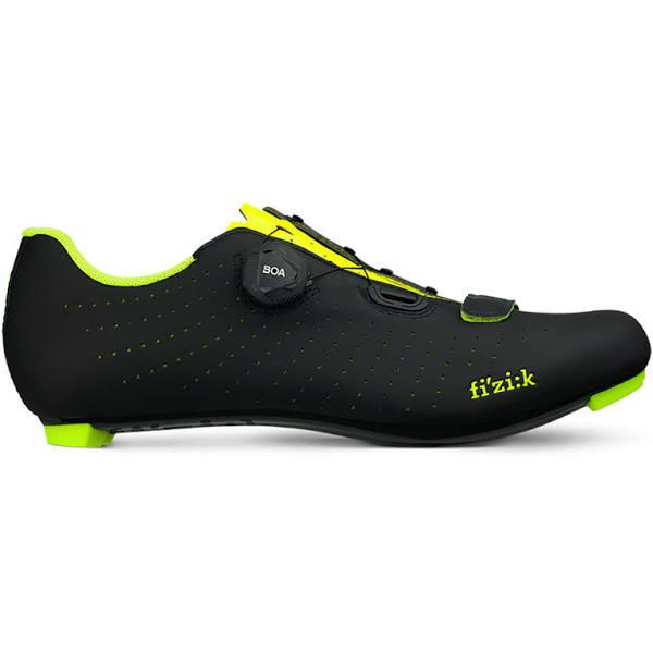 Fizik Tempo R5 Overcurve Road Shoes - Black-Yellow - EU 42