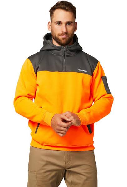 Cat Hi Vis Hoodie 2XL / Orange/Grey