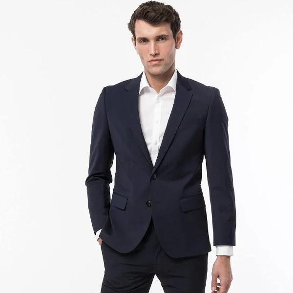 Hugo Boss Henry Slim Fit Suit Blazer in Pure Wool Dark Blue 52