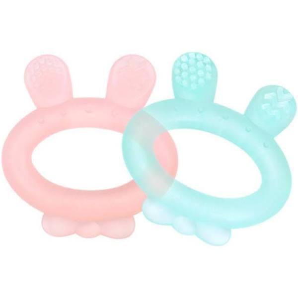 Haakaa Rabbit Silicone Teether (Blue)