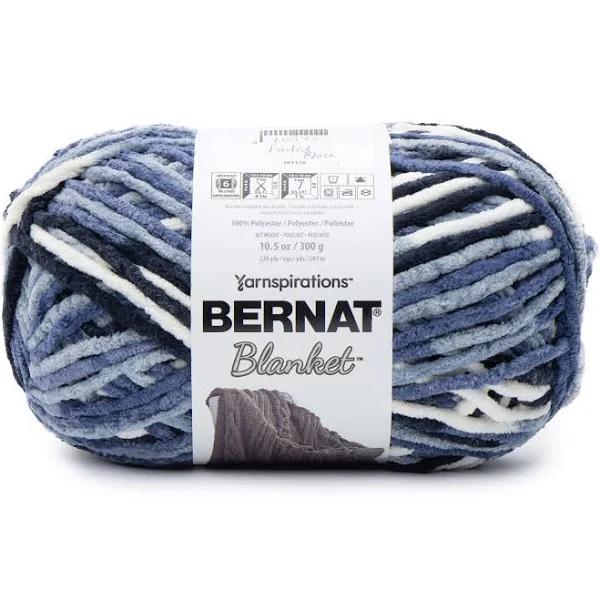 Bernat Blanket - Faded Blues (10889) 100% Polyester