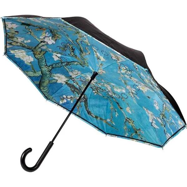 Clifton Outside-In Inverted 103cm Auto Close Umbrella Sun Cover almond Blossom