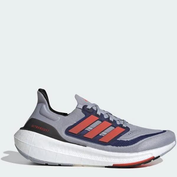 Adidas Ultraboost Light Halo Silver/ Solid Red/ Dark Blue