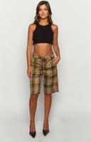 Kurt Jorts - Chocolate Check - XXL - Women's Shorts - Lioness Fashion | AfterPay Available