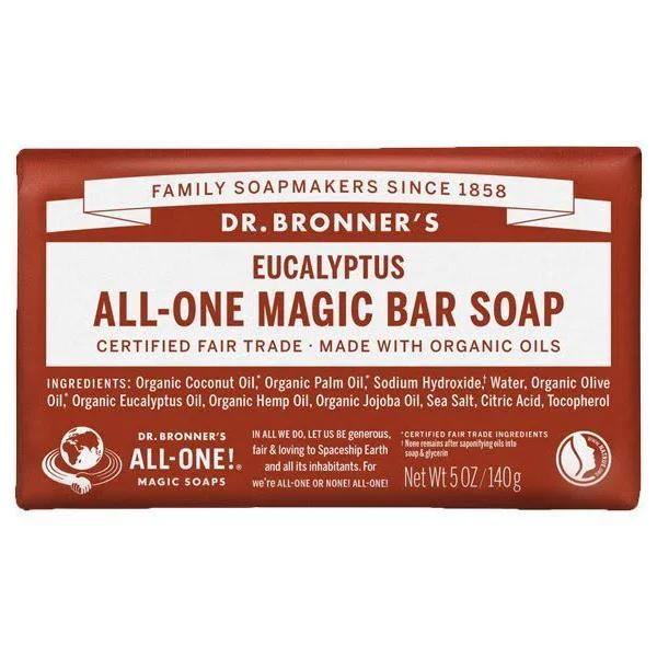 Dr. Bronner's Magic Soap Bar Eucalyptus 140g