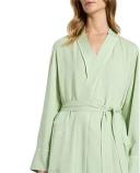 David Lawrence Camille Modal Sleep Robe in Blue S/M