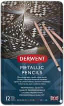 Derwent Metallic Pencils Tin of 12