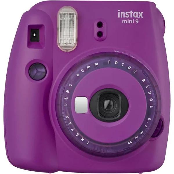 Fujifilm Mini 9 Instant Camera With Clear Accents (Purple)