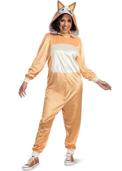 Bluey Adult Chilli Costume | Adult | Womens | Brown/Orange | M | Disguise