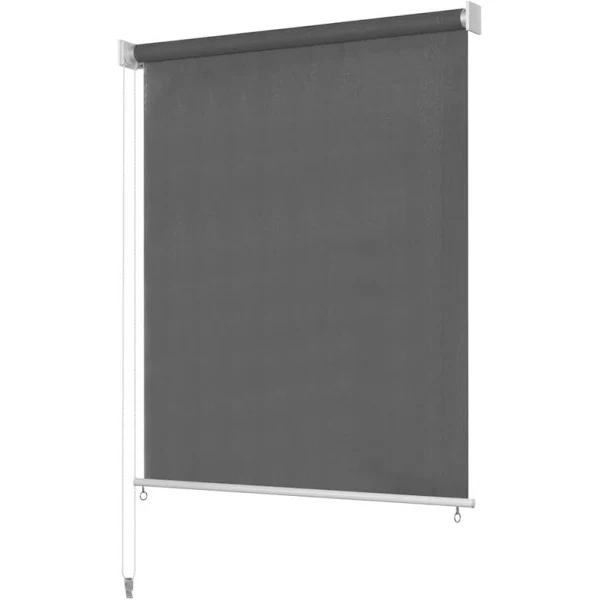 Outdoor Roller Blind 120x140 cm Anthracite vidaXL