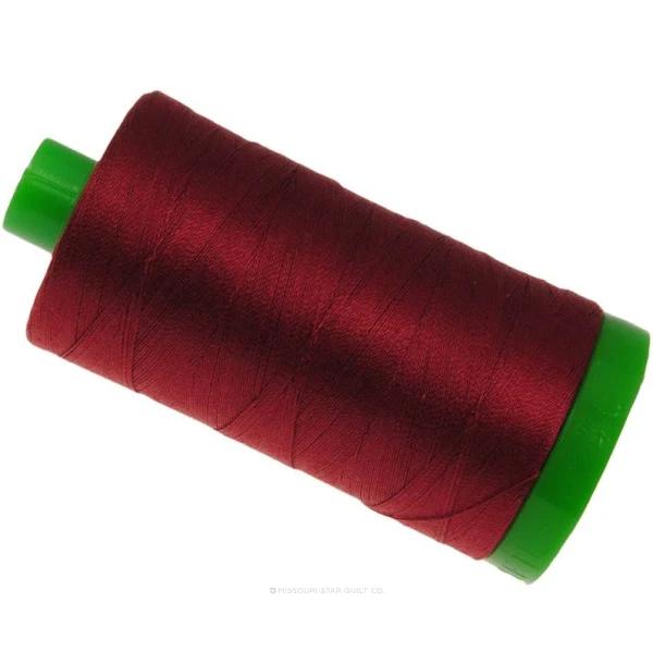 Aurifil Mako Cotton Thread 40wt - Burgundy (1103) 100% Cotton