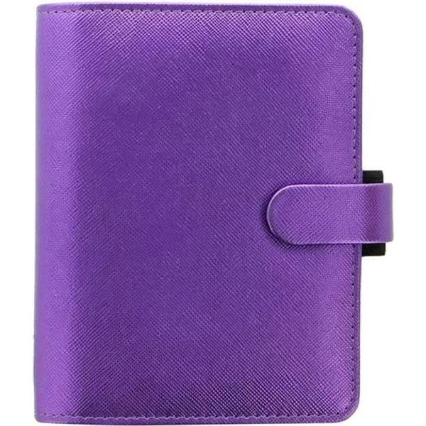 Filofax - Saffiano Metallic Personal Organiser Violet