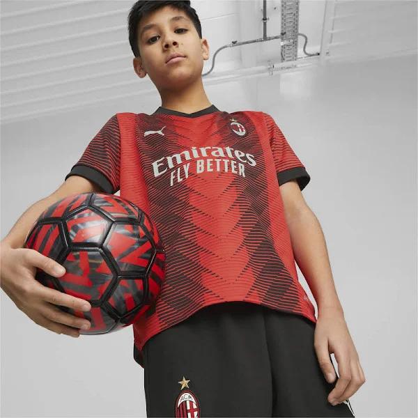 Puma 2023-2024 AC Milan Home Shirt (Kids) Red 15/16 Years - 34-36 Inch