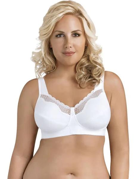 Exquisite Form Cotton Soft Cup Bra with Lace