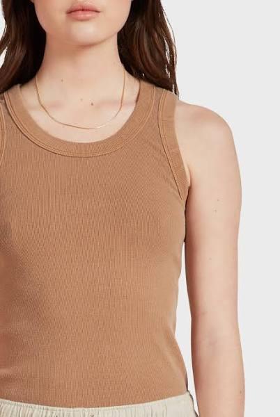 Academy Brand Women's Essential Rib Tank almond / XS