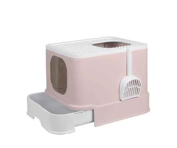 PaWz Cat Litter Box Fully Enclosed Kitty Toilet Trapping Control Basin Coffee - AfterPay & zipPay Available