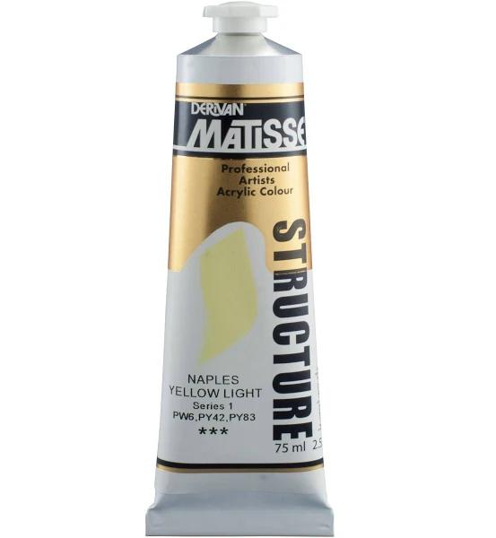 Matisse Structure Acrylic 75ml S1 - Naples Yellow Light