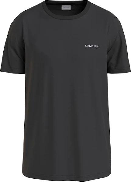 Calvin Klein Mircro Logo Interlock T-Shirt in Black S