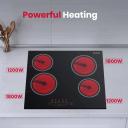 GASLAND Chef 600mm Electric Stove Cooktop Ceramic Cook Top Glass Kitchen Touch Control 4 Burners