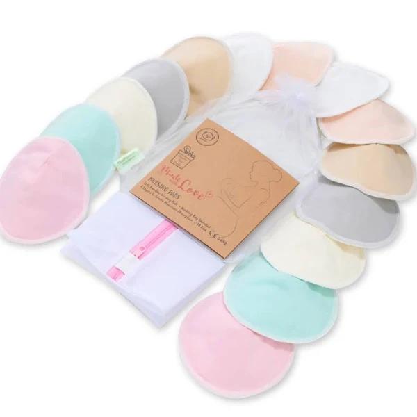 KeaBabies Comfy Nursing Pads Pastel Touch 14 Pack