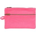 Otto Recycled Twin Zip Pencil Case Neon Pink