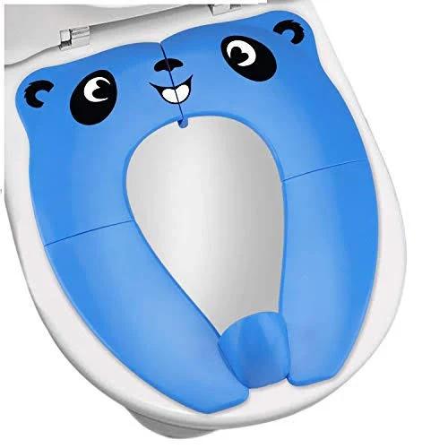 2019 Upgrade Portable Potty Seat With Splash Guard For Toddler, VIRIITA Foldable Travel Potty Seat With Carry Bag, Non-slip Pads Toilet Potty