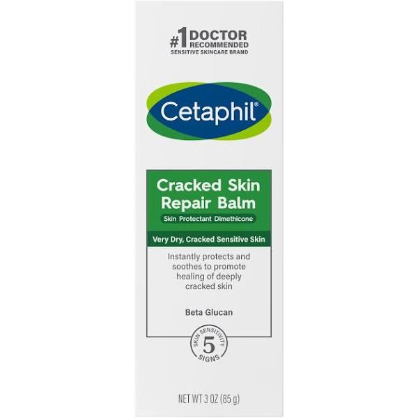 Cetaphil Cracked Skin Repair Balm | 3 oz | For Very Rough & Cracked, Sensitive Skin | Protects, Soothes and Restores Deeper Cracks | Hypoallergenic