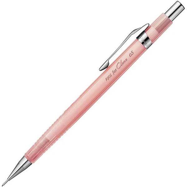 Pentel P205 Clena Mechanical Pencil - Limited Edition - Semi-transparent Body - 0.5 mm, Pink