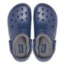 Crocs Unisex Classic Lined Clog - Navy / Charcoal