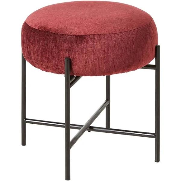 Mads Footstool Plum | Plum | Upholstery | Early Settler Furniture